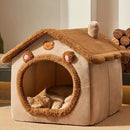 Foldable Pet House Removable Washable Cat House Puppy Cave Sofa Pet Bed House for Extra Small Dogs and Small and Medium Cats, iBuyXi.com