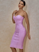 Bandage Bodycon Strapless Dress - photo 5