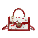 Luxe Sweet Cherry Print Shoulder Bag