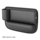 Premium Car Seat Gap Organizer Textured Pu Leather Front Seat Storage Bag with Cup Holder Auto Center Console Crevice Filler, ibuyxi.com