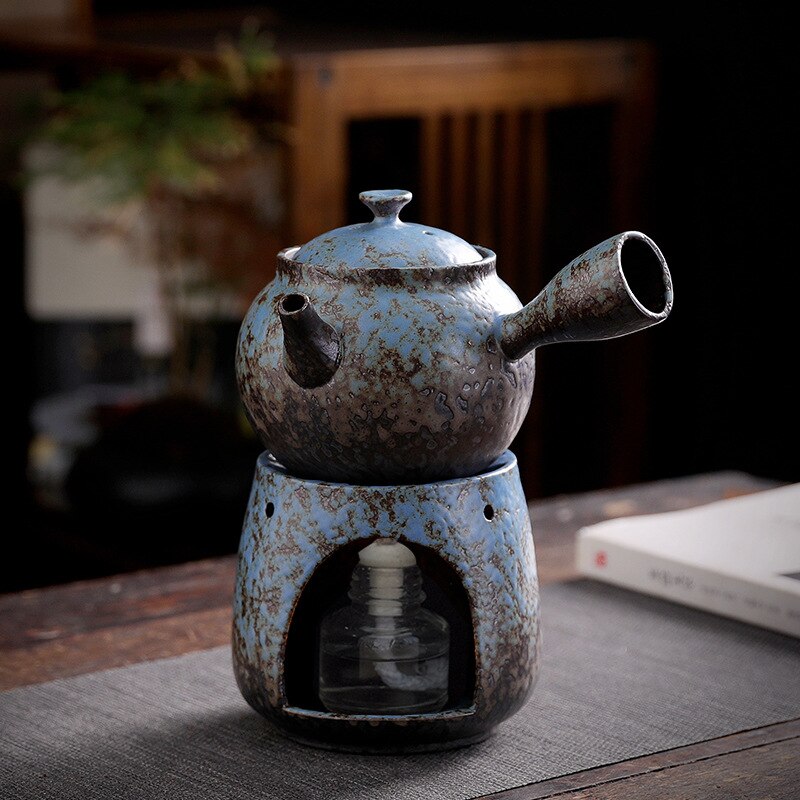 Retro Ceramic Tea Pot Clay Mug Set - view 8