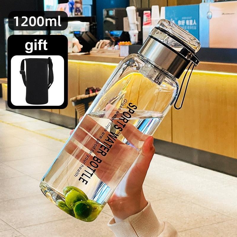 2L Portable & Giant Glass Water Bottle, ibuyxi.com