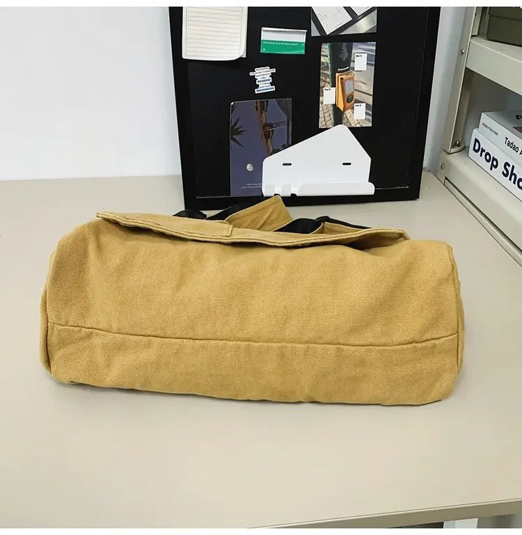 Casual Canvas Messenger Bag