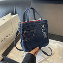 Retro Washed Denim Handbag