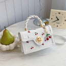 Luxe Sweet Cherry Print Shoulder Bag