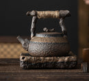 Dead Wood Teapot with Hemp Rope Handle, ibuyxi.com