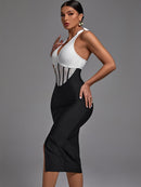 Gorgeous Backless Black Lace Bodycon Outfit, ibuyxi.com