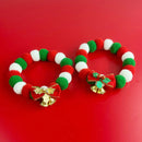 Holiday Pom Pom Bell Charm Pet Collar