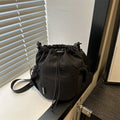 Nylon Drawstring Bucket Bag