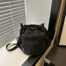 Nylon Drawstring Bucket Bag