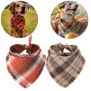 Classic Plaid Large Dog Bandanas