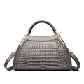 Glossy Croc Patent Leather Handbag