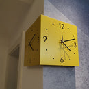 Personality Home and Decoration Steel Cutout Corner silent Wall Decor Modern Style Stylish Clock , ibuyxi.com