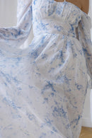 Boho Long Sleeve Camisole Off-Shoulder Chiffon Maxi Dress, ibuyxi.com