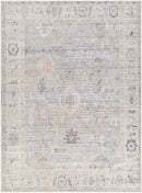 Marlene Damask Cream & Blue Area Rug - Becki Owens x Livabliss