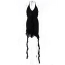 Ruffle Halter V Neck Hot Backless Mini Dress, ibuyxi.com