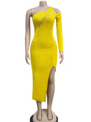Elegant Style Mesh Patchwork Midi Dress, ibuyxi.com