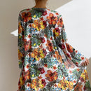 Floral Printed Three Piece Swimsuit Bikini Set, ibuyxi.com