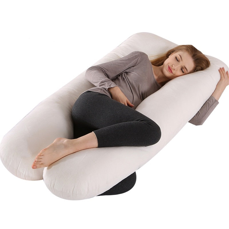 U Shape Maternity Pillow With Soft Coral Fleece, ibuyxi.com