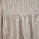 Light Brown Ribbed Cami Mini Dress For Women Sexy V-neck Spaghetti Straps Holiday Beach A-line Dress 2023 Summer Female Dress, ibuyxi.com