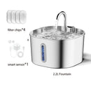 Stainless Steel 2.2L Automatic Cat Water Fountain