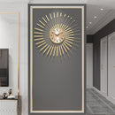 Luxury Iron Wall Light Clock For Home Decor - view 3
