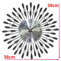 Crystal Sun Modern Silent Wall Clock Home Decor - view 4