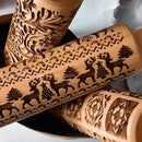 Wooden Embossed Rolling Pin