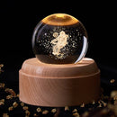 Crystal 3D Universe Ball Night Light with Music Box, ibuyxi.com
