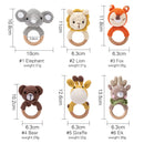 Crochet Animals Baby Rattle