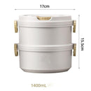2/3 Layer Morandi Thermal Food Storage Lunch Box iBuyXi.com