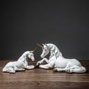 Modern White Unicorn Sculpture For Home Decor - view 8