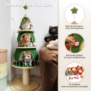 Three Tier Holiday Pine Cat Tree