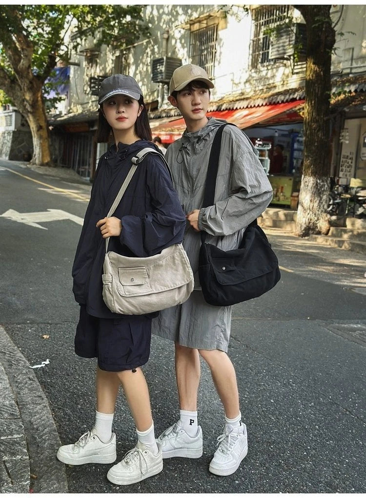 Casual Canvas Messenger Bag