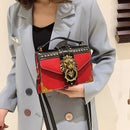 Retro Lion Head Crossbody Bag
