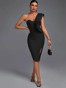 Bandage One-Shoulder Dress - photo 4