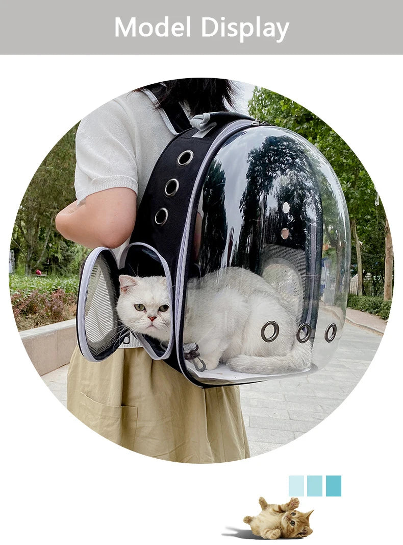 Space Capsule Pet Carrier Transparent Backpack