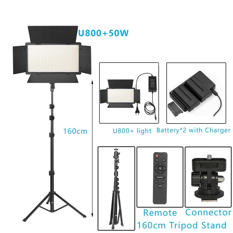 Nagnaz U800+ LED Studio Light with Adjustable Temperature, ibuyxi.com