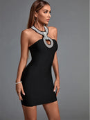 High Quality Black Mini Bodycon Dress, iBuyxi.com