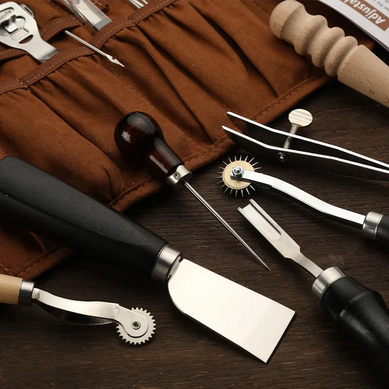 Leather Craft Tool Kit Hand Sewing Repair Kit, ibuyxi.com