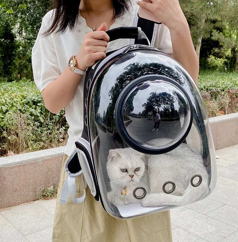Space Capsule Pet Carrier Transparent Backpack