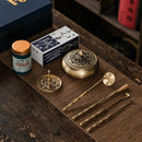 Fragrant seal incense printing pure brass incense tool set sandalwood incense spoon incense sweep incense spoon eight-piece set - ibuyxi.com