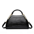 Glossy Croc Patent Leather Handbag