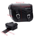 Universal Fit PU Leather Motorcycle Saddlebag, ibuyxi.com