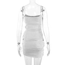 Comfy and Stylish Black Slip Short Dress, ibuyxi.com