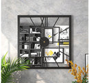 Creative and Silent Square Iron Wall Clock Decoration, iBuyXi.com