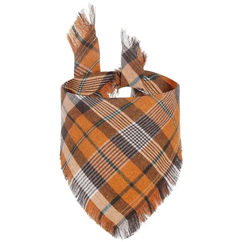 Classic Plaid Large Dog Bandanas
