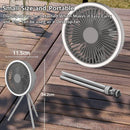10000mAh Portable Wireless Electric Fan with Tripod Lamp, iBuyXi.com