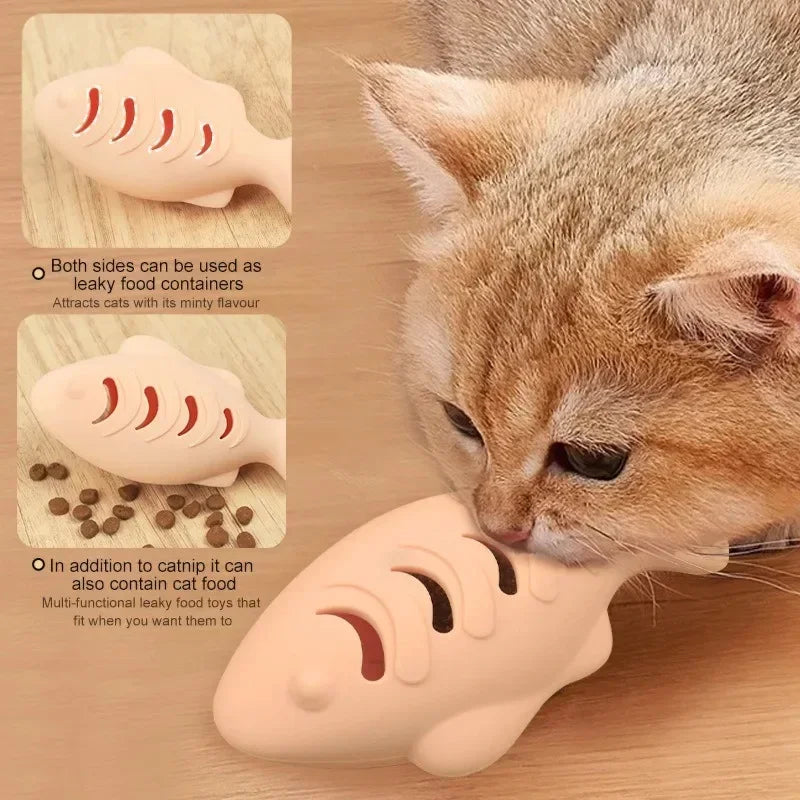 Silicone Fish Cat Treat Dispenser
