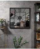 Creative and Silent Square Iron Wall Clock Decoration, iBuyXi.com